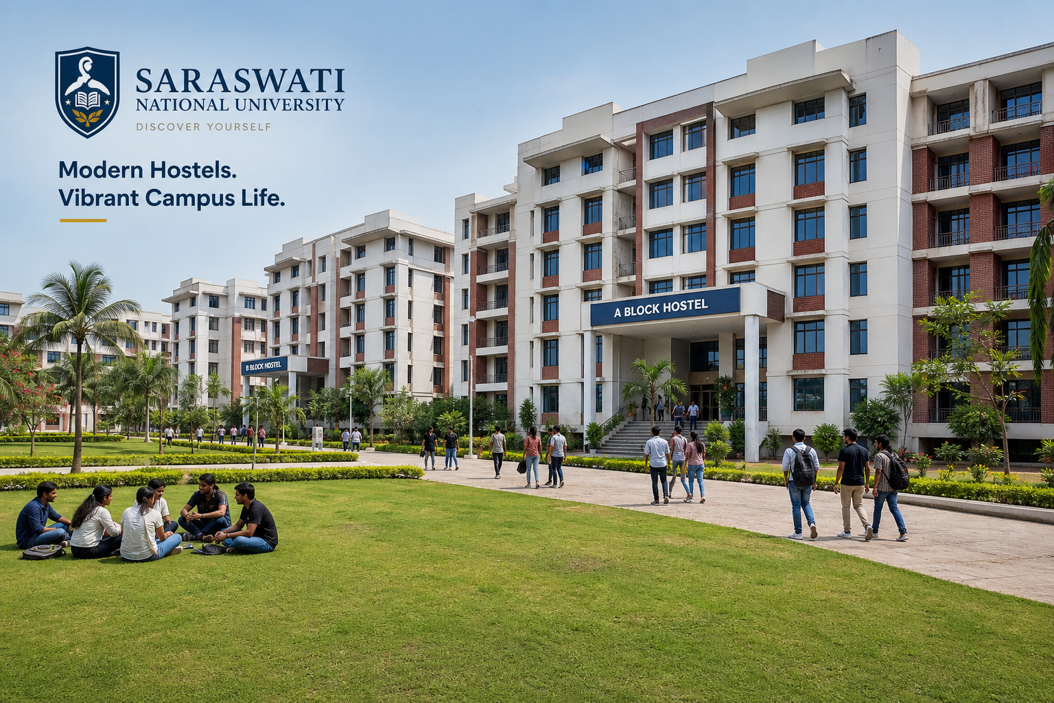 Hero banner - Campus Hostels at Saraswati National University