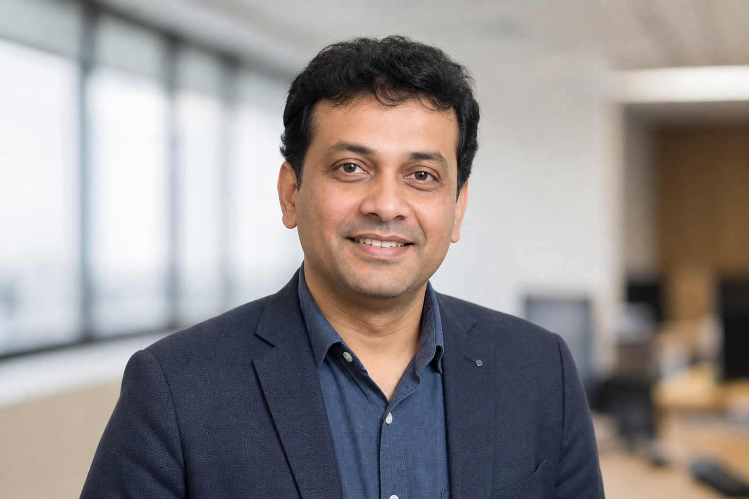 Photo of Prof. Dr. Amitabh Sinha, Computer Science professor at SNU